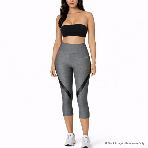 Puma Pants - Puma | PWRSHAPE Capri Leggings | Medium | Gray Black